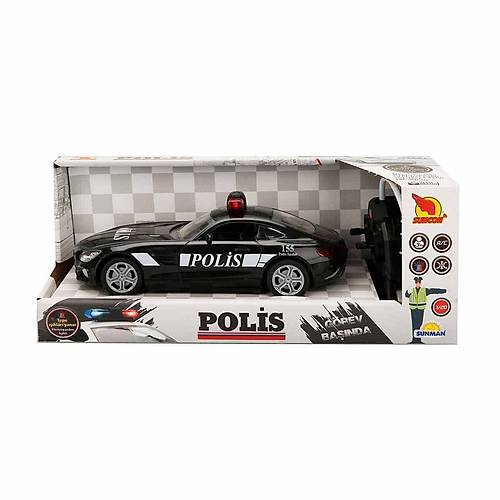 20357 Uzaktan Kumandal� Suncon I��kl� Polis Arabas� 21 cm