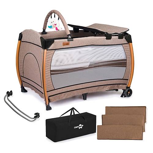 Comfymax Power Park Yatak Oyun Park 70x110 - Wood Brown
