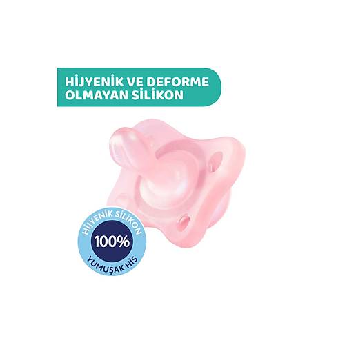 Chicco PhysioForma Mini Soft 2'li Emzik 2-6 Ay K�z