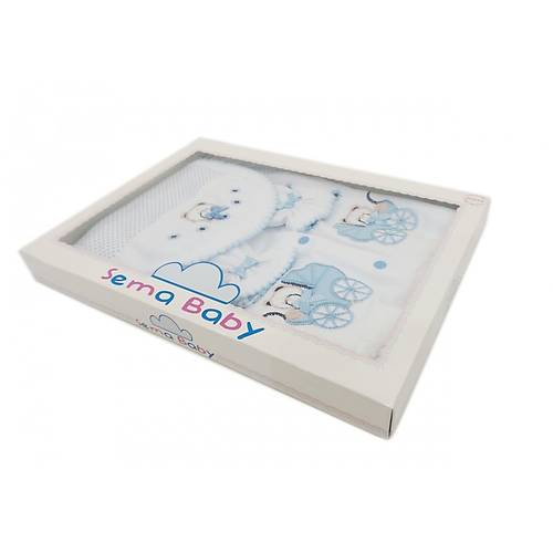 Sema Baby 5'li Premature Puanl� Set - A��k Mavi 8682476853155
