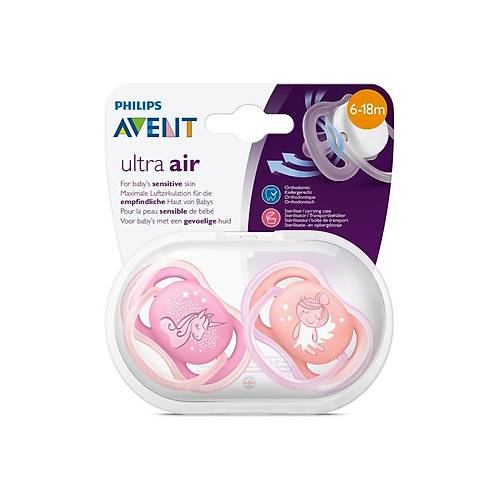 Philips Avent Ultra Air 2li Desenli Emzik 6-18 Ay - Kz