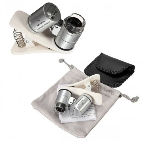 Evrensel Led I��kl� Mini Cep Mikroskobu, T�m Kameral� Telefonlar I�in No:9882w