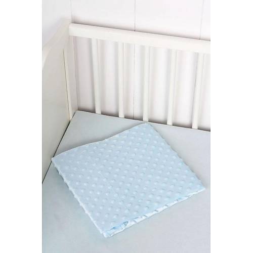 Sema Baby Fluffy Battaniye (Kabartma Desenli) - Mavi