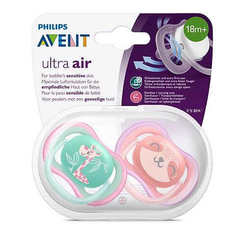 Philips Avent Ultra Air 2li Desenli Gece Emzii +18 Ay - Kz