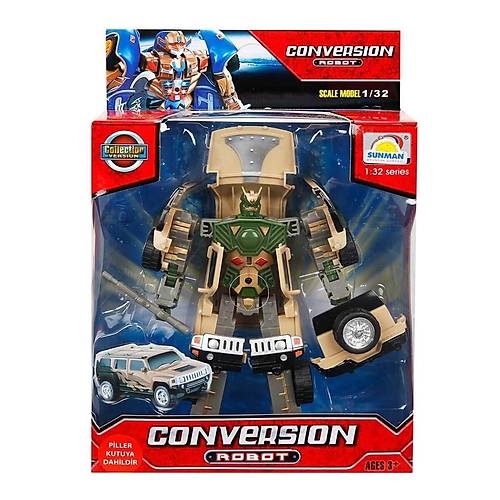 81234 Sunman, 1:32 Sesli ve I��kl� D�n��ebilen Robot