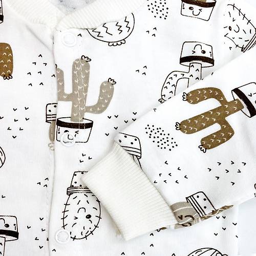 Sema Baby Sleeper Cactus Bebek Pijama Takm 6-9 Ay - Ekru
