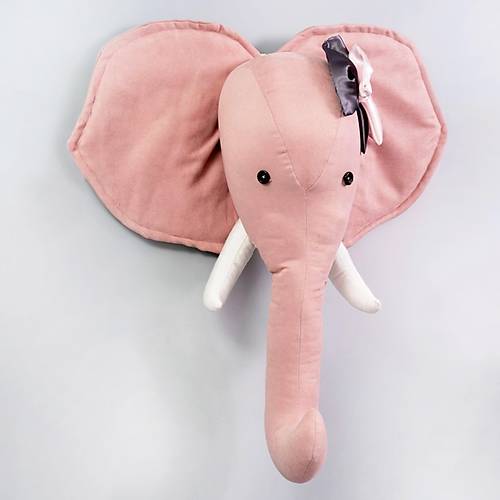 Comfymax Pupayart ocuk Odas Duvar Ss - Pembe Fil