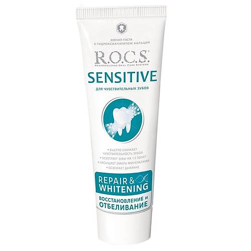 ROCS Sensitive Di� Macunu Onar�m ve Beyazlatma 94g