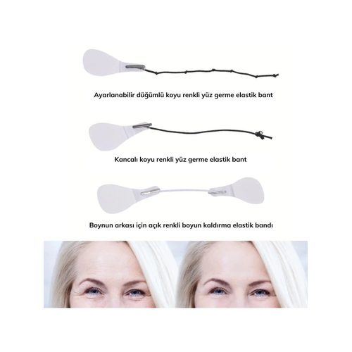 Y�z Ka� G�z Boyun Gerdirme Bantlar� Ve Lastikleri (40 Adet)