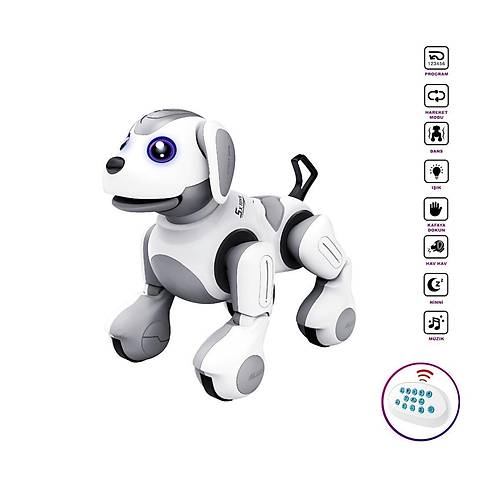 G52 Uzaktan Kumandal� Full Fonksiyon �arjl� �nteraktif Ak�ll� Robot K�pek