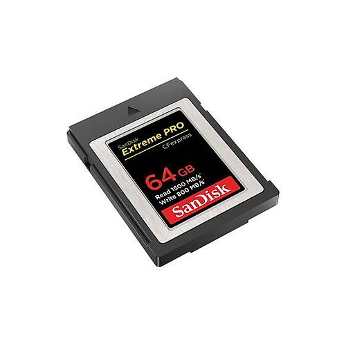 SanDisk Extreme PRO CFexpress Card Type B, 64GB, 1500MB/s Read, 800MB/s Write