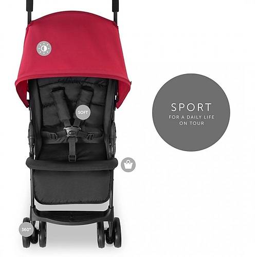 Hauck Ultra Hafif Tam Yatarl� Sport Bebek Arabas� - Red