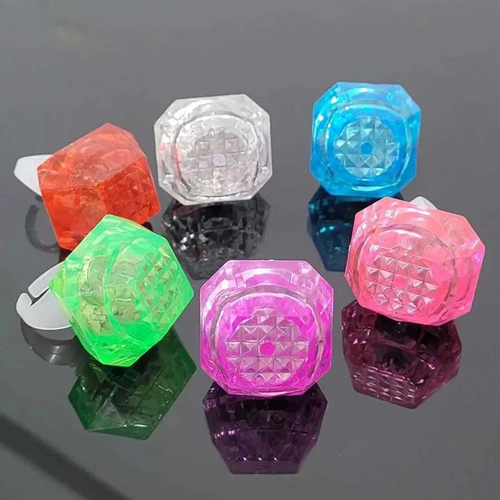 Kristal Tasarml Led Glow Ikl 3 Modlu Krmz Yzk 3.5 X 5 Cm