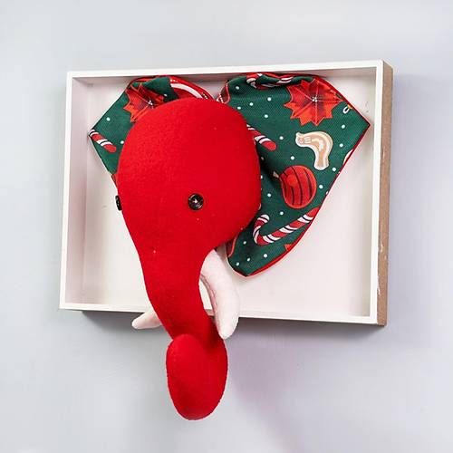 Comfymax Pupayart ocuk Odas Duvar Ss - Krmz Fil