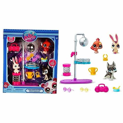 6377 SUN- L�TTLEST PETSHOP M�N��LER  DISCO N�GHT  OYUN SET�