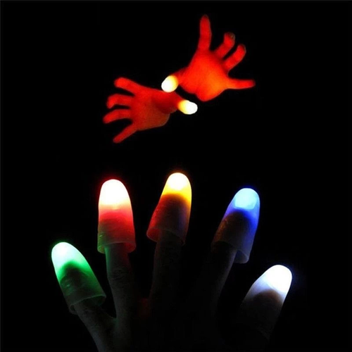 Led I��kl� Renkli Sihirli Parmak I��kl� Parmak �aka Parmak 1 Adet
