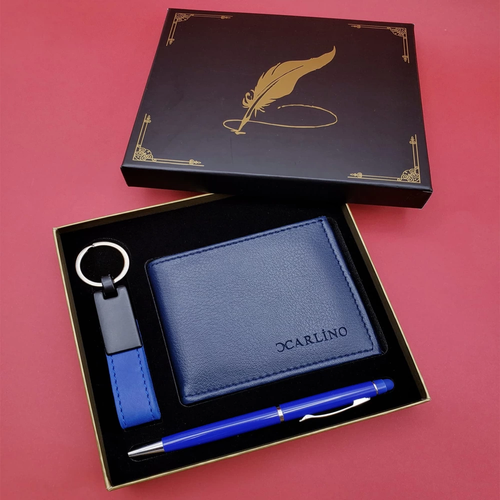 Mavi C�zdan Anahtarl�k Ve Kalem