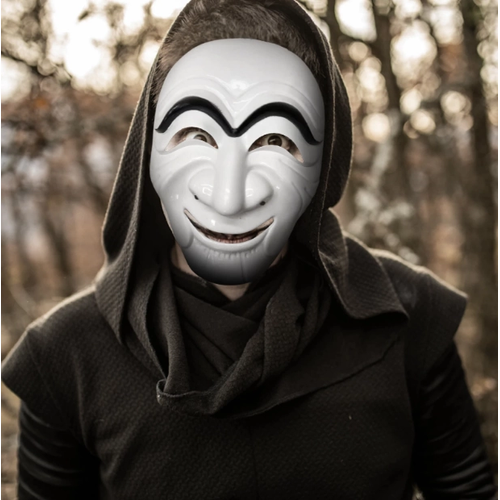 Koreli H�rs�z Teatral Hahoe Maskesi - Para Heist Maskesi - Dali Maskesi