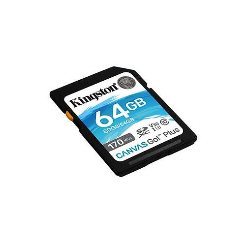 Kingston 64GB SDXC Canvas Go Plus 170R C10 UHS-I U3 V30