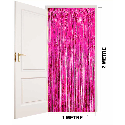Fu�ya Renk Ekstra Metalize Parlak Sa�akl� Arka Fon Perde �thal A Kalite 1x2 Metre