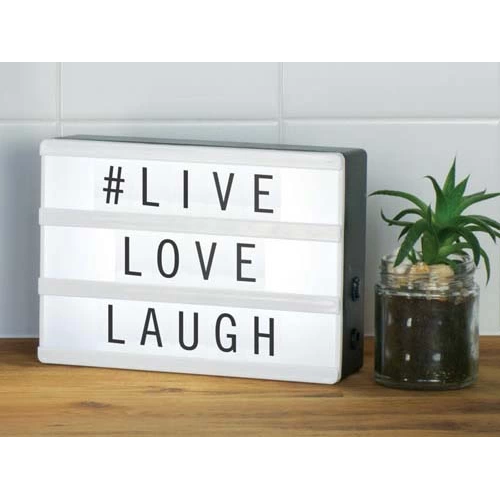 A5 I��kl� Harfli Dekoratif Led Pano Lightbox