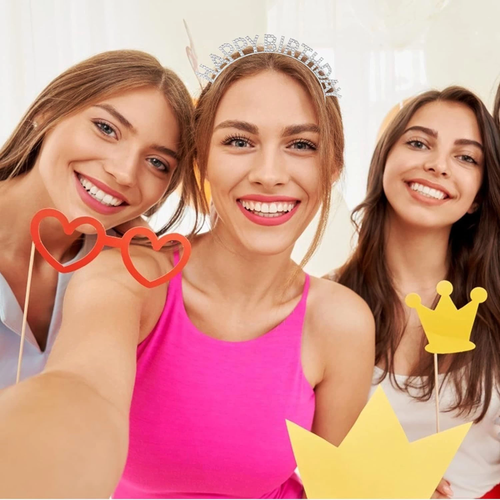 G�m�� Kristal Ta�l� Happy Birthday Do�um G�n� Tac� �thal �r�n A Kalite 17x16 Cm