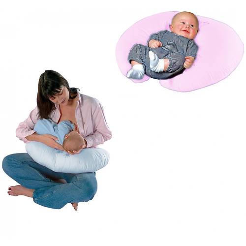 Sema Baby Emzirme ve Bebek Destek Minderi - Pembe Fiyonk