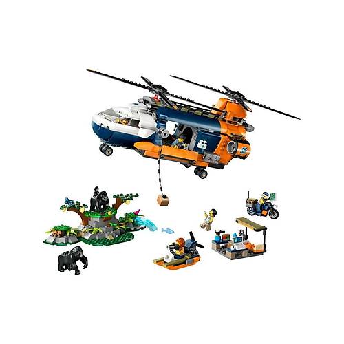 60437 Lego City Orman Ka�ifinin Helikopteri Kamp Yerinde 881 par�a +8 ya�