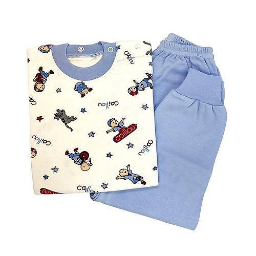 Sema Baby Caillou Pijama Takm 6 Ay - Mavi