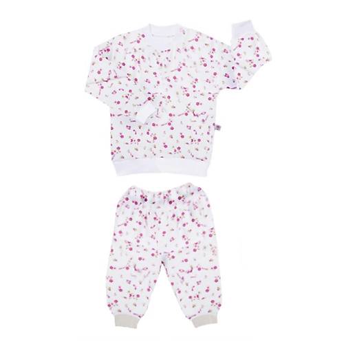 Sevi Bebe Desenli Pijama Takm - Pembe 2-3 Ya