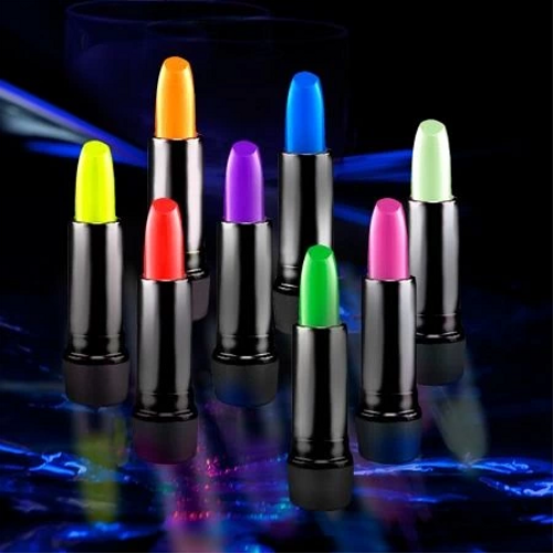 Karanl�kta Parlayan Yanan Uv Neon Ruj Y�z Boyama 6 Adet 6 Renk