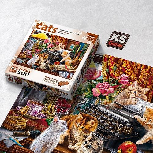 20052 Kittens in the Writer�s Office 500 Par�a Puzzle