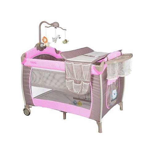 Kanz Hamburg 70x110cm D�nenceli Oyun Park� Seyahat Yata�� - Pembe