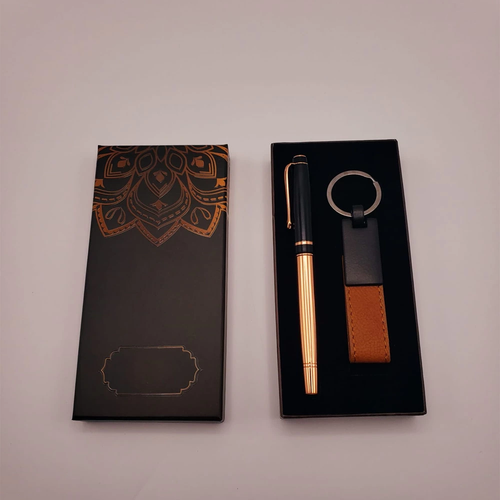 Deri Anahtarl�k Ve Bak�r Roller Kalem Seti