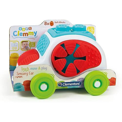 Clementoni Soft Clemmy Yumuak Blok Duyusal Araba