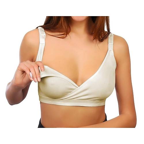 Sema Baby Kruvaze Emzirme Styeni Ekru 95 Beden