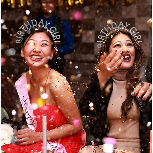 G�m�� Kristal Ta�l� Birthday Girl Do�um G�n� Tac� �thal �r�n A Kalite 17x16 Cm