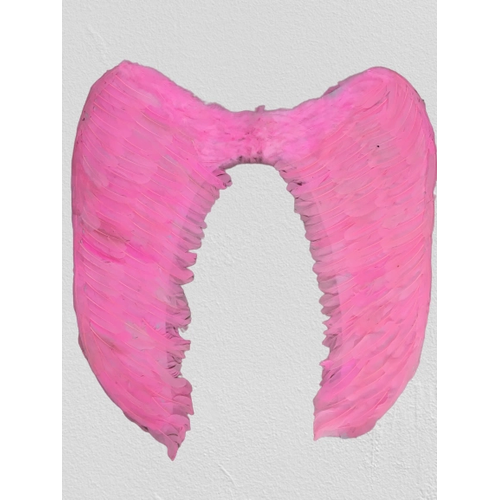 Mega Boy Pembe Renk T�yl� Melek Kanad� 100x85 Cm