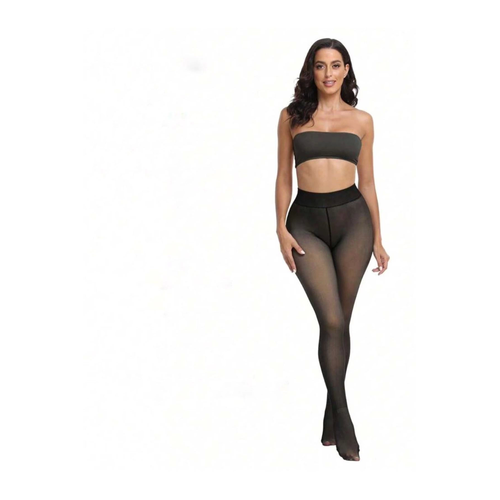 Termal Pelu� Siyah K�lotlu �orap Pkc-581