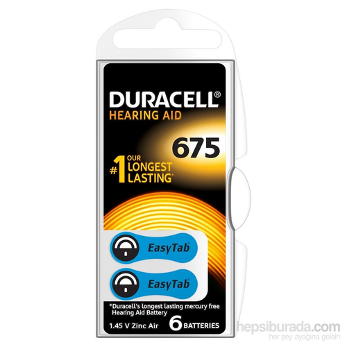 Duracell 675 Numara 6 L� ��itme Cihaz� Pili