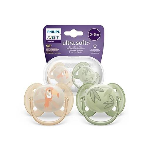 Philips Avent Ultra Soft Yumu�ak 2li Emzik 0-6 Ay - SCF091/07