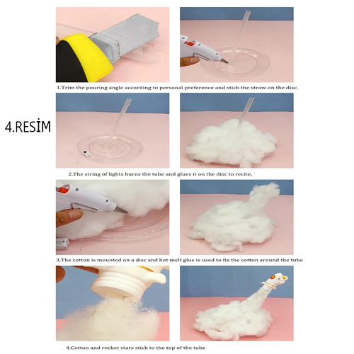 U�an Astronot Tasar�ml� Gece Lambas�