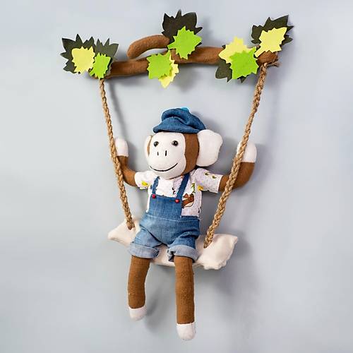 Comfymax Pupayart ocuk Odas Duvar Ss - Maymun