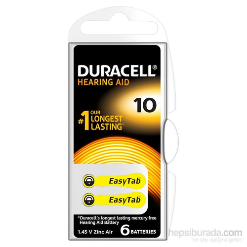 Duracell 10 Numara 6 L� ��itme Cihaz� Pili