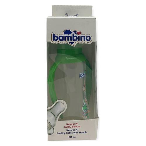 Bambino Natural PP Kulplu Biberon 250 ml - Yeil