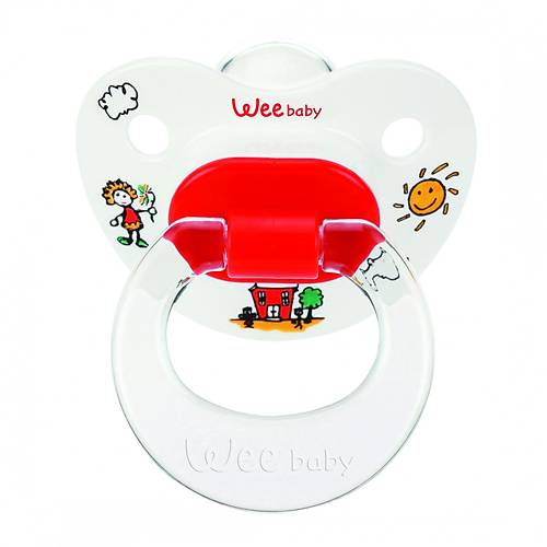 Wee Baby Silikon Desenli Damakl� Emzik No:1(Ask�l�)