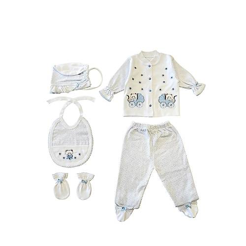 Sema Baby 5'li Set - A��k Mavi