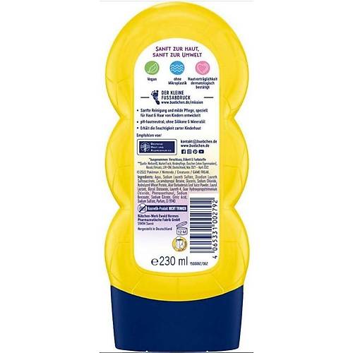 B�bchen �ocuk �ampuan&Du� Jeli 2 in 1 Pokemon Pikachu 230 ml