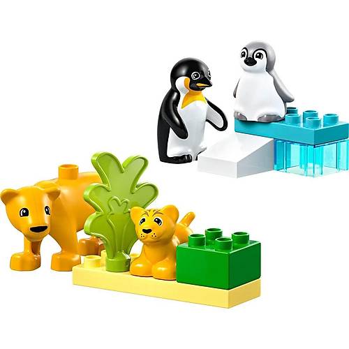 10442 Lego Duplo Penguen ve Aslanlar 10 par�a +2a�