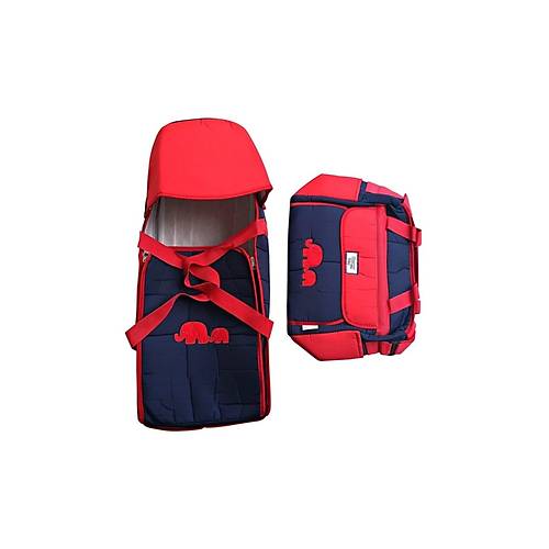 Nenny Baby Bebek Tama Seti (Portbebe,Bakm antas) - Krmz/Lacivert